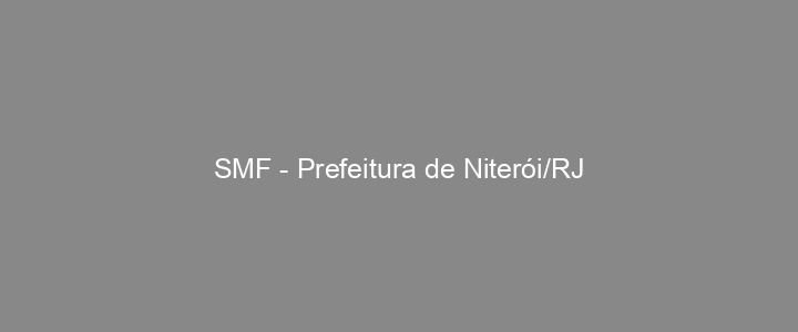 Provas Anteriores SMF - Prefeitura de Niterói/RJ
